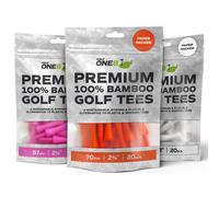 GOLF ONE8 BAMBOO CASTLE GOLF TEES - BUMPER PACKS