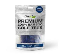 Golf One8 Blue Golf Tees , 1 1/2" Inch - 38mm ,25 Tees , Premium 100% Bambo Blue Golf Tees , 100% Bamboo , 100% Sustainable , 100% Biodegradable