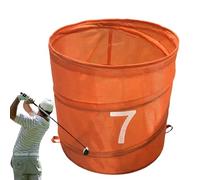 Golf Outdoor Game Bucket | Folding Bucket for Backyard Golf Game - Portable Training Oxford Fabric Organizer for Beginners Adults Kids Men Women Family