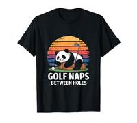 Golf Panda Bunch Naps Between Holes Funny Golfer T-Shirt