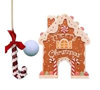 Golf Party Lawn Game Set - Gingerbread House Target Challenge, Festive Outdoor Activity, Holiday Yard Competition | Christmas Gathering Entertainment, Family Reunion Fun, Winter Carnival Event, Backya