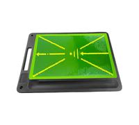 Golf Path Detection Mat, 44 x 31 x 1 cm, Sturdy Rubber Layer, Practice , Pregnant Trainer with Practical Ball Shell, Versatile Chipping Putting Tool for Riding Range in the Inner