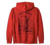 Golf Patron Saint Andrew Funny Golfer Golfing Player Zip Hoodie