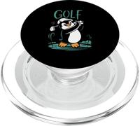 Golf Penguin Golfing Golf Player Cute Golfer PopSockets PopGrip for MagSafe