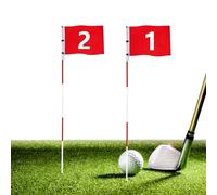Golf Pennant - 5 Sections Weatherproof | Golf Practice Flags & Poles | for Beginners Professional Enthusiasts Practice Range Garden