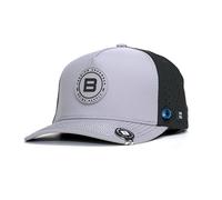 Golf Performance Hat - Tee Holder & Magnetic Ball Marker - Breathable, Sweat & Water Resistant Golfing Snapback Hat, Brimz - Grey/Black, One size