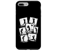 Golf Player Collage Vintage Golfer Swing Silhouette Boys Men Case for iPhone 7 Plus/8 Plus