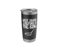 Golf Player Engagement Golfer Last Swing Before The Ring Stainless Steel Insulated Tumbler