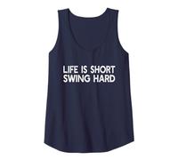 Golf Player - Life Is Short Swing Hard - Funny Golfing Tank Top