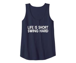 Golf Player - Life Is Short Swing Hard - Funny Golfing Tank Top