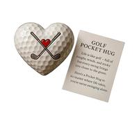 Golf Pocket Hug, Heart Golf Pocket Hug for Women & Men, Positive golfs Ball Gifts, Emotional Support Good Luck Gift for Him & Her Friend Sister Brother Christmas Valentine's Day