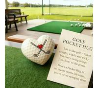 Golf Pocket Hug, Motivational Golf Ball Marker, Motivational Golf Token with Message Card, Thoughtful Golf Present for Men and Women, Small Support Gift for Golfs Lovers(5pcs)