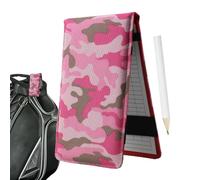 Golf Pocket Scorebook | Golf Log Book with Pencil | Portable Oxford Cloth Golf Log Book, Club Yardage Book, Golf Gadget for Golfers, Men Women