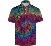 Golf Polo Shirts for Men Funny Print Short Sleeve Golf Shirts Dry Fit Performance Golf Polos, Funny Pose Feet Tie Dye, XXXXL