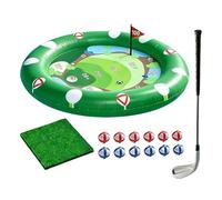 Golf Pool Game - Inflatable Chipping Green, Floating Summer Apparatus | PVC Waterproof Putting Practice Equipment, Portable 47 Inch Circular Target Lawn Beach Accessory For Kids