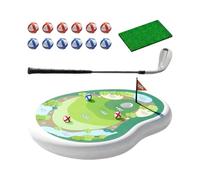 Golf Pool Game Set - Inflatable Floating Golf Green, Kids Sports Toy | Backyard Pool Chipping Practice Floating Ģolf Target Mat, Inflatable Ğolf Practice Water Play Activity Set For Kids Summ