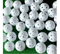 Golf Practice Ball,48 PCS Air Flow Golf Training Balls 40mm Plastic Airflow Ball with 26 Hollows for Indoor Putting Green Backyard Outdoor Practice Equipment