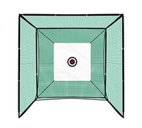 Golf Practice Cage 10ft 5 Hole Target Sheet 3m x 2m Driving Range High Impact 25mm Mesh Hitting Swing Training Equipment Outdoor Freestanding Steel Frame Bullseye Target Artificial Grass Mat & 6cm Tee