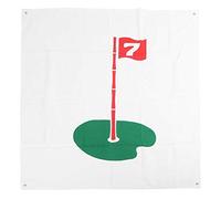 Golf Practice Hit Cloth Premium Durable Canvas Golf Hitting Target Net with Crisp Sound Feedback for Indoor Outdoor Training 1.5x1.5m (7-shaped)
