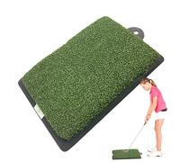 Golf Practice Mat - Artificial Grass for Training with Non-Slip Rubber Base, Portable Mat 47.8 x 30 cm for Indoor Outdoor Garden Training Men Women