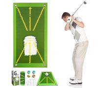 Golf Practice Mat, Golf Swing Mat | Precision Swing Rubber Golf Mat,Strike Mark Direction Measure Non-Slip Driving Mat R