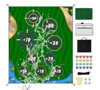 Golf Practice Mat - Golf Training Mat, Sports Practice Equipment, Interchangeable Training Mats, Portable Realistic Batting Mats for Home, Office, Lawn, Garage, Courtyard
