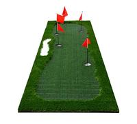 Golf Practice Mat Outdoor Indoor Slope Golf Putting Mat Putting Trainer Golf Putting Green with Auto Ball Return Function for Home Garden, 2020