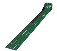 Golf Practice Mat, Putting Green Indoor - Golf Practice Training Aid Mat - Accessories with Solid Wood Base for Indoor and Outdoor Use