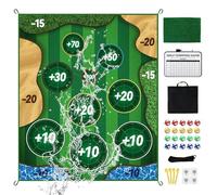 Golf Practice Mat - Replaceable Strike Pad Sports Trainer, Swing Accuracy Board, Yard Range Accessory | Improvement Backyard Office Grass Garage Court Setup HelperPro