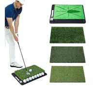 Golf Practice Mat | Training Turf Pad,Golf Chipping Mat with Rubber Backing - for Men Women Home Indoor Outdoor Backyard Swing Path Feedback