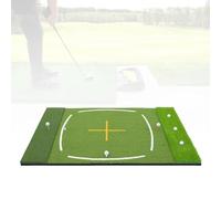 Golf Practice Mat with Dual Turf, Real Feel Hitting Surface, Alignment Aid and Cushion Base for Effective Swing Training, Perfect for Men and Golf Enthusiasts