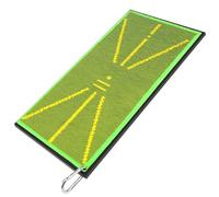 Golf Practice Mat with Swing Path Feedback - Heavy Duty Anti-Slip Rubber Base for Indoor/Outdoor Training | Portable Divot Board for Swing Analysis for Beginners, Adults & Kids