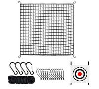 Golf Practice Net, Ball Swing Exercise Simulator Heavy Duty, Golf Ball Hit the Net with 12 Elastic Ropes and 4 Carabiners for Men, Women