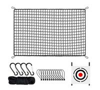 Golf Practice Net - Ball Swing Training Simulator | Poly Golf Sports Barrier Nets, Heavy Duty Golf Net With Target Cloth For Backyard, Exter