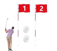 Golf Practice Set - Fiberglass Flagstick, Weatherproof Cup System, Durable Putting Equipment With Stable Ground Insert Design | Backyard Training Aid For Country Club Yard Enthusiasts Beginners Profes