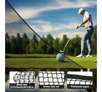 Golf Practice Shank Net,7x7ft Golf Barrier Side Net for Outdoor | Swing Training Barrier Netting for Women Men Teen Golfer Athlete Player Backyard Outdoor Indoor