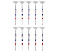 Golf Practice Tee - Professional Clear Premium Indoor Golf Stake with USA Stars Design, Multipurpose Training Equipment for Use in Outdoor Driving Simulator, Durable Polymer