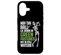 Golf Prayer Green Pastures Funny Skeleton Golfer Quote Case for iPhone 17