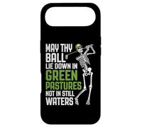 Golf Prayer Green Pastures Funny Skeleton Golfer Quote Case for iPhone Air