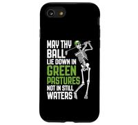 Golf Prayer Green Pastures Funny Skeleton Golfer Quote Case for iPhone SE (2020) / 7/8