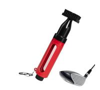 Golf Press Brush - Portable Club Cleaner, Bottle Style Water Brush, Stiff Bristle Tool | Easy to Use Convenient Cleaning Aid for Irons, Woods, Putters, A