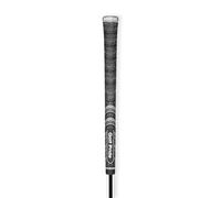 Golf Pride MCC Golf Club Grip - All-Weather Hybrid Grip - Brushed Cotton Cord & Pebbled Texture - Moisture-Wicking Technology - Midsize - Black/Grey - 1 Pack