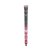 Golf Pride MCC Multi Compound Plus 4 Teams Golf Grip (Dark Red / White) | All-Weather Hybrid Grip with Larger Lower Hand, Brushed Cotton Cord and Pebbled Texture, Rubber Construction