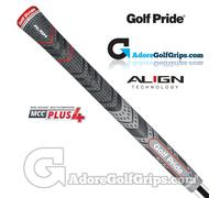 Golf Pride New Decade Multi Compound MCC Plus 4 ALIGN Midsize Grips - Grey x 3
