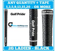 Golf Pride Tour Wrap 2G Ladies / Undersize Grips - Black FREE TAPE Any Qty