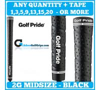 Golf Pride Tour Wrap 2G Midsize Grips - Black FREE TAPE Any Qty