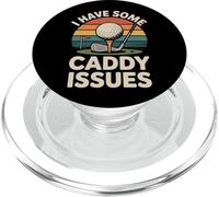 Golf Pun Retro Vintage I Have Some Caddy Issues PopSockets PopGrip for MagSafe