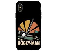 Golf Pun Retro Vintage The Bogey-Man Case for iPhone X/XS