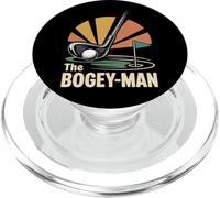 Golf Pun Retro Vintage The Bogey-Man PopSockets PopGrip for MagSafe