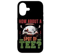 Golf Pun Vintage How About A Spot Of Tee? Case for iPhone 17